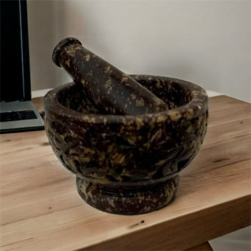 soap stone mortar and pestle