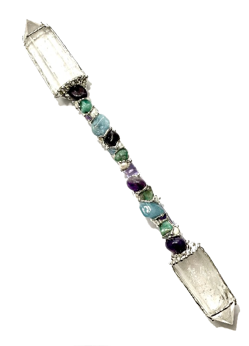 Ask, Believe, Receive Large Crystal Healing Wand