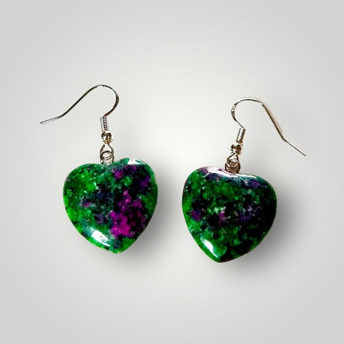 Ruby Fuchsite Earrings