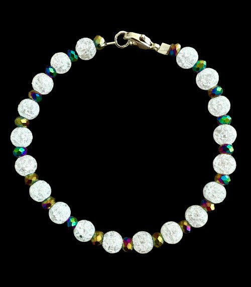 crackle quartz bracelet