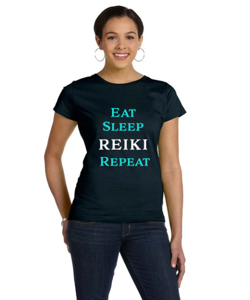 Eat Sleep Reiki Repeat Tee Shirt