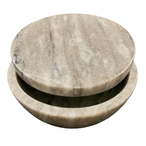 Marble Smudging Bowl With Lid