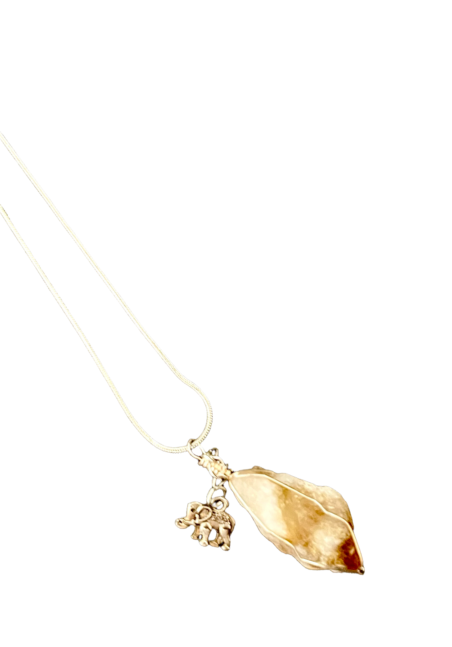 citrine wire wrapped necklace