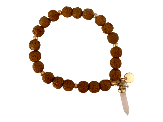 Rudraksha And Gemstone Bracelet