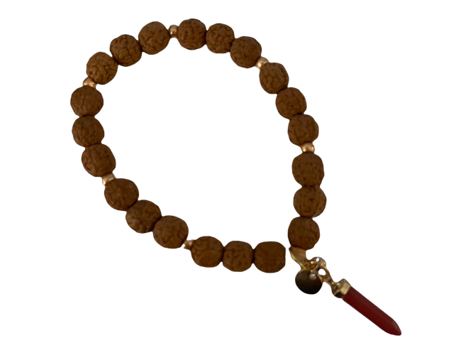 Rudraksha And Gemstone Bracelet