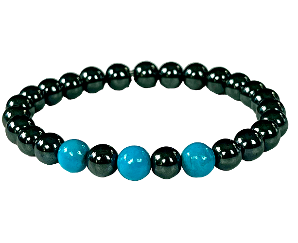 Hematite with Turquoise bracelet