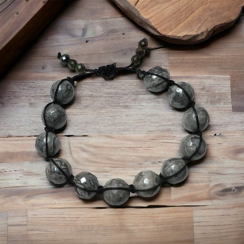 Picasso Jasper Adjustable Bracelet