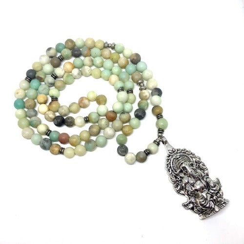 Jade & Ganesh Stretch Necklace